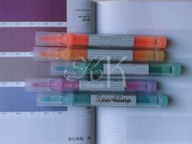 Набор текстовыделителей Languo, 5 цветов с глиттером