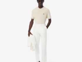 Мужская трикотажная футболка Lacoste из органического хлопка