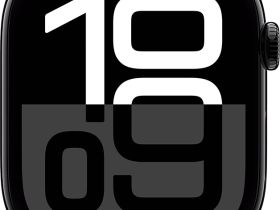 Умные часы Apple Watch Series 10 46 мм алюминиевый корпус «Полночь», с чёрным спортивным ремешком M/L