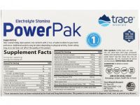 Trace Minerals ®, электролит для повышения выносливости, PowerPak, со вкусом граната и черники, 30 пакетиков по 5 г (0,18 унции)