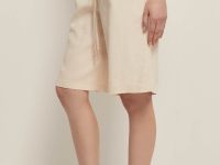 Льняные шорты женские стиля casual