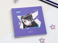 Скетчбук MESHU "Kawaii"150*150 мм, 60 л, 120 г, на гребне, soft-touch