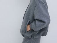 Бомбер из неопрена, Серый