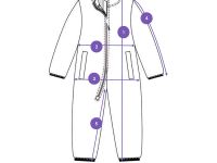 Комбинезон трикотажный для девочек