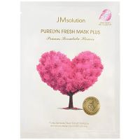Осветляющая тканевая маска с сакурой JMsolution Purelyn Fresh Mask Plus Prunus Serrulata Flower