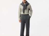 Мужская льняная рубашка Lacoste в полоску