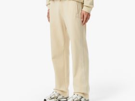 Мужские хлопковые спортивные брюки Lacoste свободного кроя