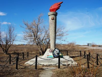 Памятник лётчику-истребителю Шутову Николаю Фёдоровичу на месте его гибели