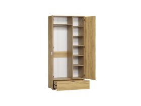 Распашной шкаф Стелла 2.1-100x240 Дуб Золотистый