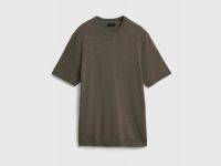 Вязаная футболка из пряжи, Коричневый