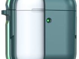 Чехол WiWU Defense Armor для AirPods 2 противоударный с карабином (зеленый)