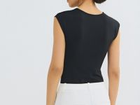 Базовое боди без рукавов, Черный