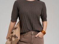 Джемпер прямого кроя из 100% хлопка