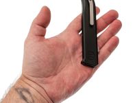 Фронтальный нож Honor Zeus, сталь 10Cr15CoMoV, рукоять алюминий/титан, черный