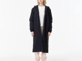 Женская длинная парка Lacoste с капюшоном и боковым клапаном на пуговицах