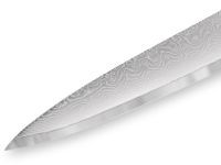 Нож кухонный "Samura 67" для нарезки  195 мм, дамаск 67 слоев, микарта
