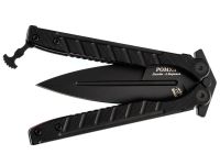 Нож-бабочка (балисонг) Ромул Black, сталь AUS-8, рукоять G10