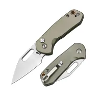 Складной нож CJRB Mini Pyrite, сталь AR-RPM9, рукоять алюминий