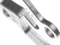 Держатель заднего переключателя &quot;петух&quot; Meta №90 фрезерованный (серебристый)