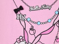 Розовая футболка оверсайз с принтом Hello Kitty для девочки Глория Джинс