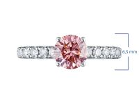 Кольцо из белого золота э0912кц09182000_pink