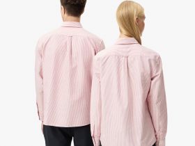 Мужская хлопковая рубашка Lacoste