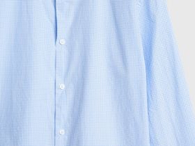 Рубашка в клетку виши, Голубой