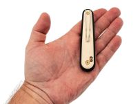 Складной нож SRM 251MB-GT2 black Ti-coat сталь N690, рукоять White G10/Aluminium