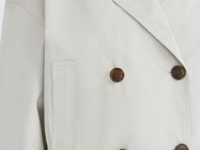 Укороченный тренч, Бежевый