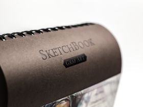 Скетчбук для графики Малевичъ "GrafArt" коричневый 19х19 см 80 л 150 г