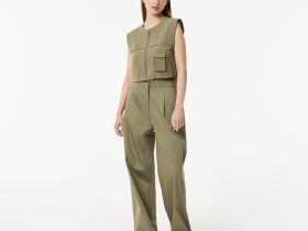 Женская короткая рубашка Lacoste без рукавов