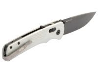 Полуавтоматический складной нож SOG Flash AT Cool Grey, сталь D2, рукоять GRN, белый