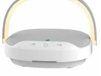 Настольная лампа WIWU Y1 с функцией беспроводной зарядки и колонки (Silver)