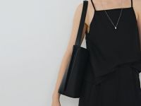 Льняной топ на бретелях, Черный