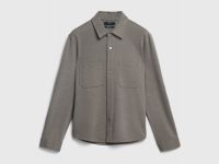 Рубашка из плотного трикотажа, Коричневый