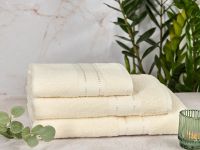 Полотенце махровое Базена/Basena, молочное
