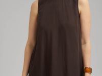 Сарафан А-силуэта из трикотажа со льном