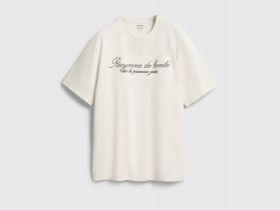 Футболка с текстовым принтом, Белый