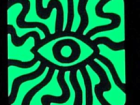 Патч Глаз фиолетовый, StabWoodStone