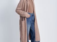 Кардиган из шерсти с поясом