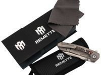 Складной нож Remette Kestrel, сталь S35VN, рукоять алюминий, серый/красный