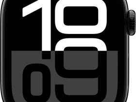 Умные часы Apple Watch Series 10 42 мм алюминиевый корпус «Полночь», с чёрным спортивным ремешком S/M