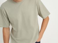 Футболка из хлопка свободного силуэта