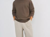 Джемпер из смесовой вискозы, Коричневый