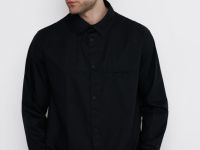 Рубашка из поплина, Черный
