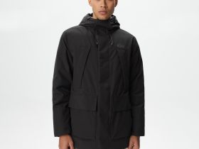 Мужская водоотталкивающая парка Lacoste с капюшоном