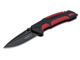 Складной нож Boker Plus Savior 1, сталь Sandvik 12С27, рукоять термопластик FRP, чёрно-красный