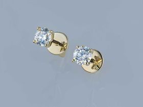 Пусеты из желтого золота э0312пс02164300