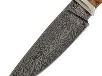 Нож Гид, сталь дамаск, рукоять карельская береза