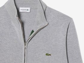 Мужской свитер Lacoste на молнии из органического хлопка